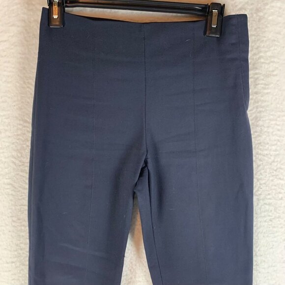 MM. LaFleur Women's The Foster Pant Power Stretch Side Zip Navy Size 2 9543 - Picture 2 of 15